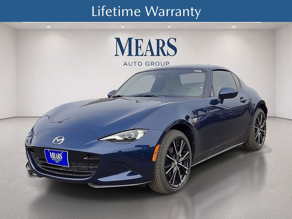Deep Crystal Blue Mica 2026 Mazda MX-5 Miata RF Grand Touring RWD Convertible Rear-Wheel Drive 6-Speed Manual