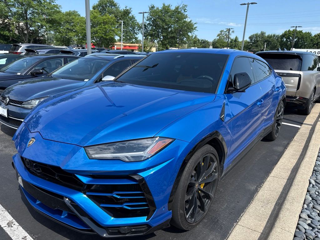 Blu Eleos Metallic 2019 Lamborghini Urus SUV / Crossover All-Wheel Drive 8-Speed Automatic