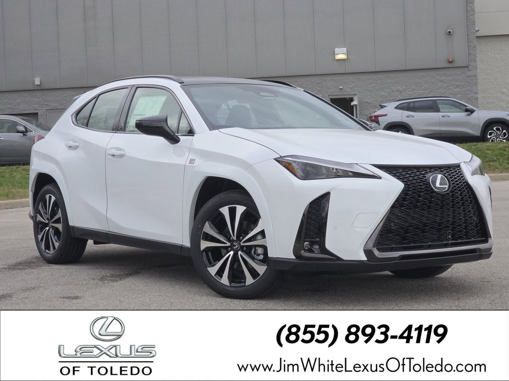 Ultra White/Obsidian 2026 Lexus UX Hybrid 300h F Sport Design AWD SUV / Crossover All-Wheel Drive Continuously Variable Transmission