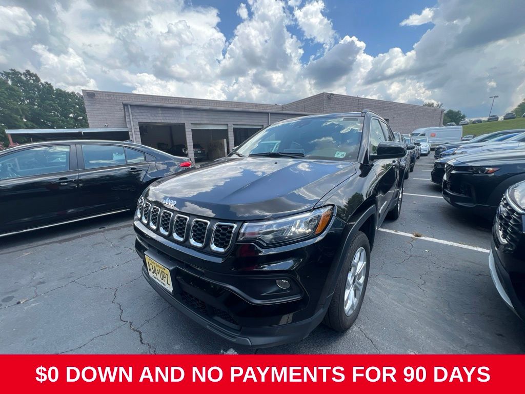 Diamond Black 2025 Jeep Compass SUV / Crossover Four-Wheel Drive 8-Speed Automatic