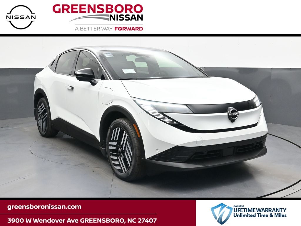 Everest White Pearl/Black 2026 Nissan LEAF SV+ FWD SUV / Crossover Front-Wheel Drive Automatic