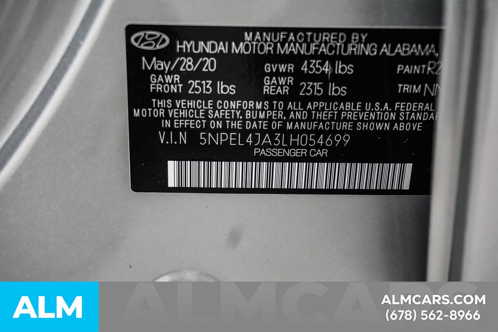Used 2020 Silver Hyundai SEL image 55