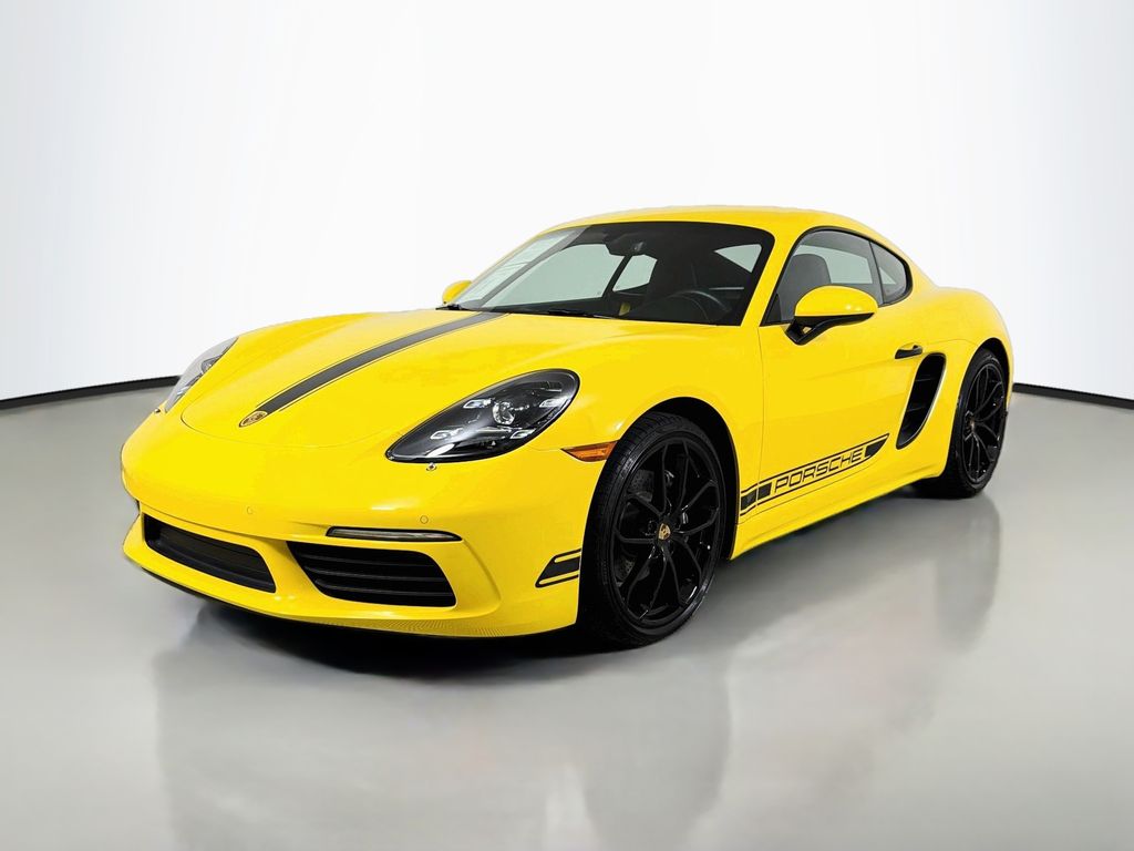 Yellow 2025 Porsche 718 Cayman Coupe Rear-Wheel Drive 6-Speed Manual