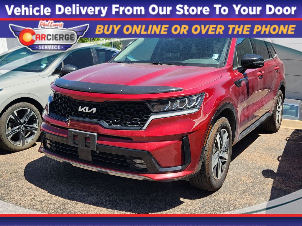 Passion Red Tintcoat 2022 Kia Sorento SUV / Crossover Front-Wheel Drive 8-Speed Dual Clutch