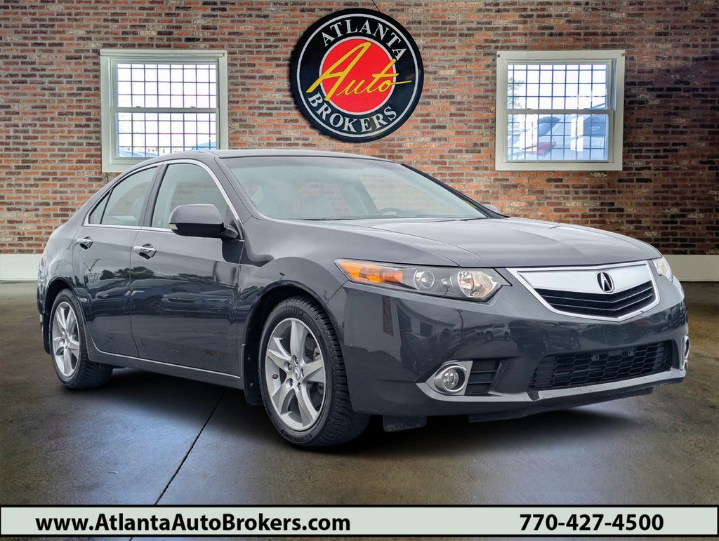 Gray 2012 Acura TSX Sedan FWD with Technology Package Sedan Front-Wheel Drive 5-Speed Automatic