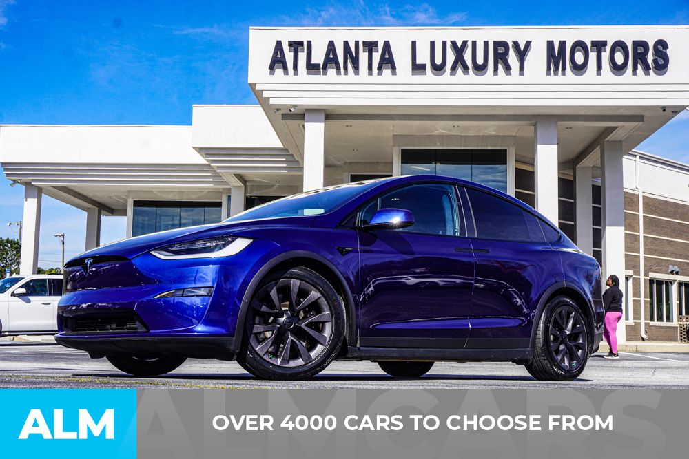 Used 2022 Tesla Model X Long Range with VIN 7SAXCBE53NF335285 for sale in Union City, GA