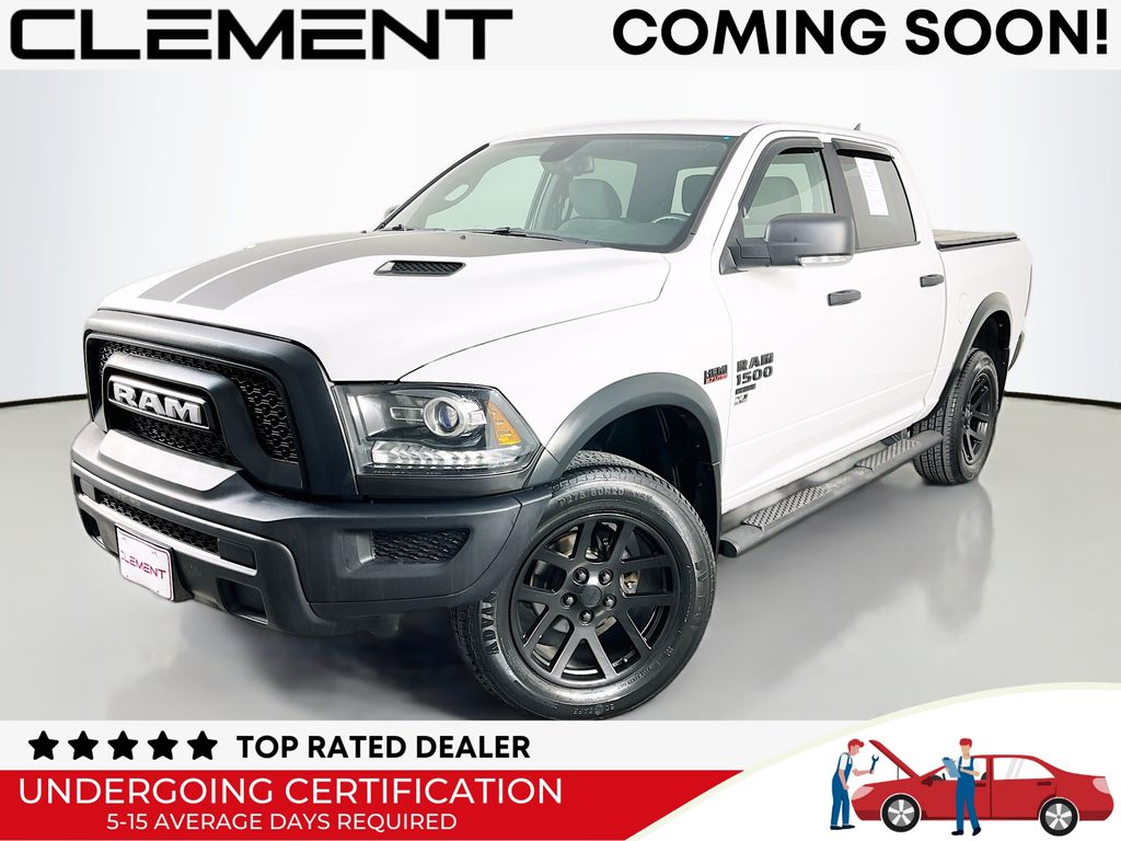 Bright White Clearcoat 2021 RAM 1500 Classic Warlock Crew Cab 4WD Pickup Truck Four-Wheel Drive 8-Speed Automatic