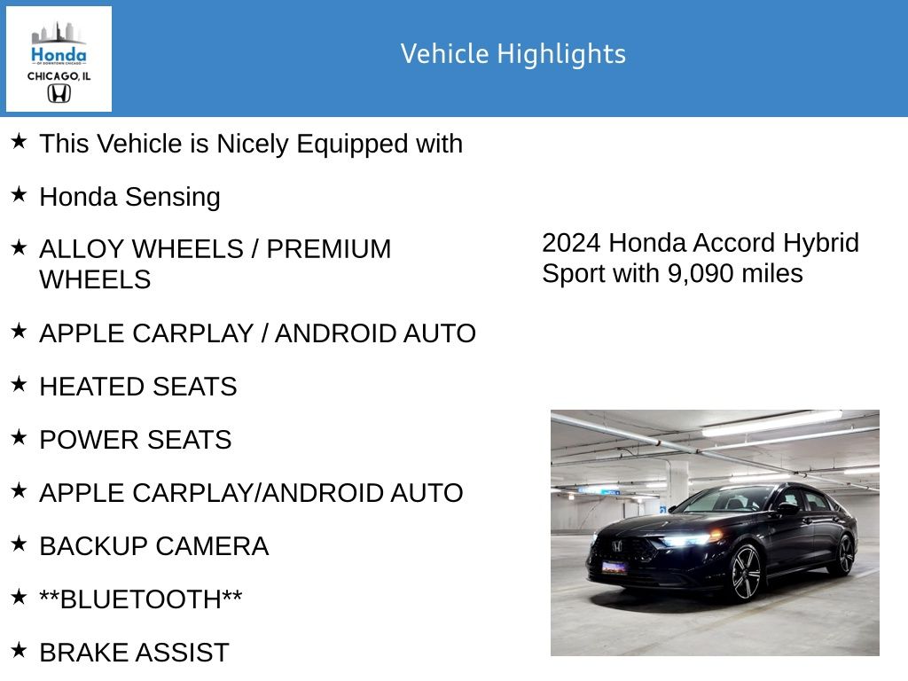 2024 Honda Accord Hybrid Sport 7