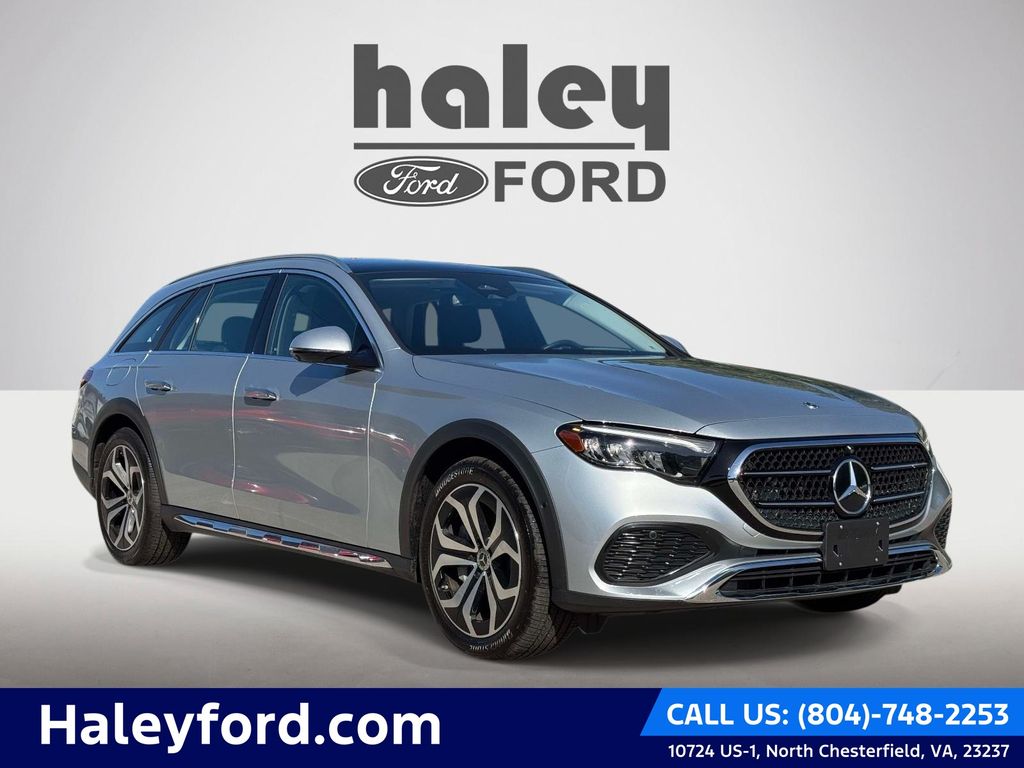 Silver 2025 Mercedes-Benz E-Class All-Terrain E 450 4MATIC Wagon All-Wheel Drive 9-Speed Automatic