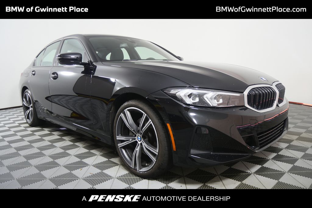 Jet Black 2023 BMW 3 Series 330i RWD Sedan Rear-Wheel Drive 8-Speed Automatic