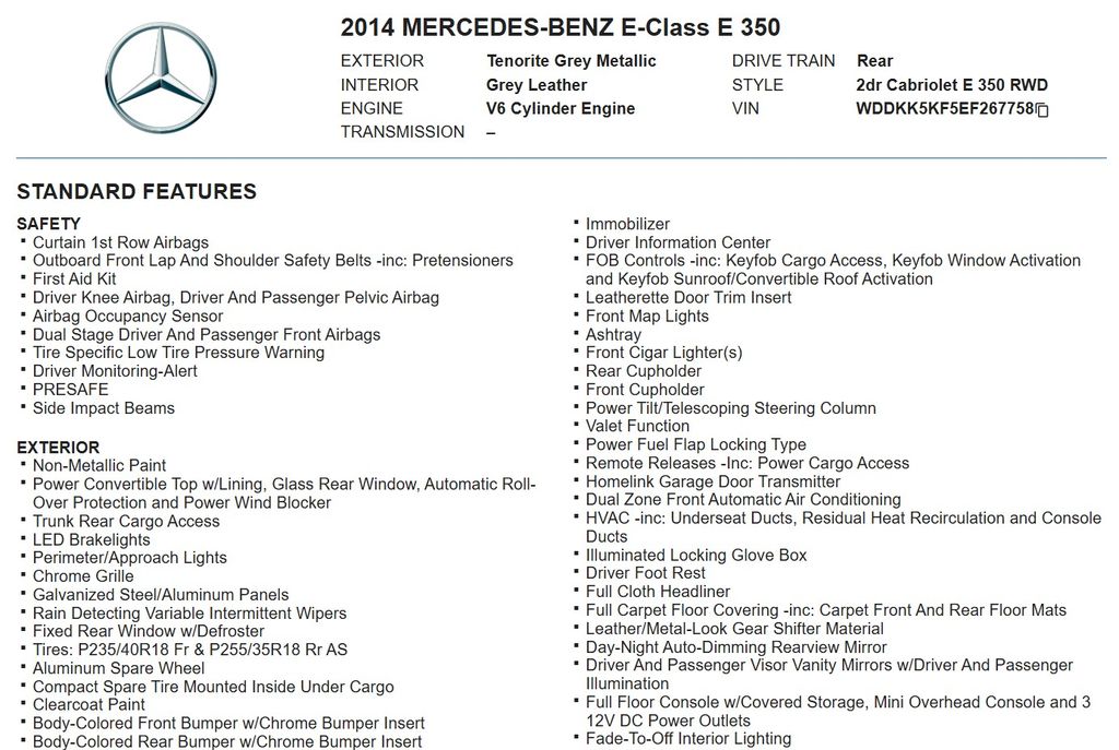 2014 Mercedes-Benz E-Class E350 photo