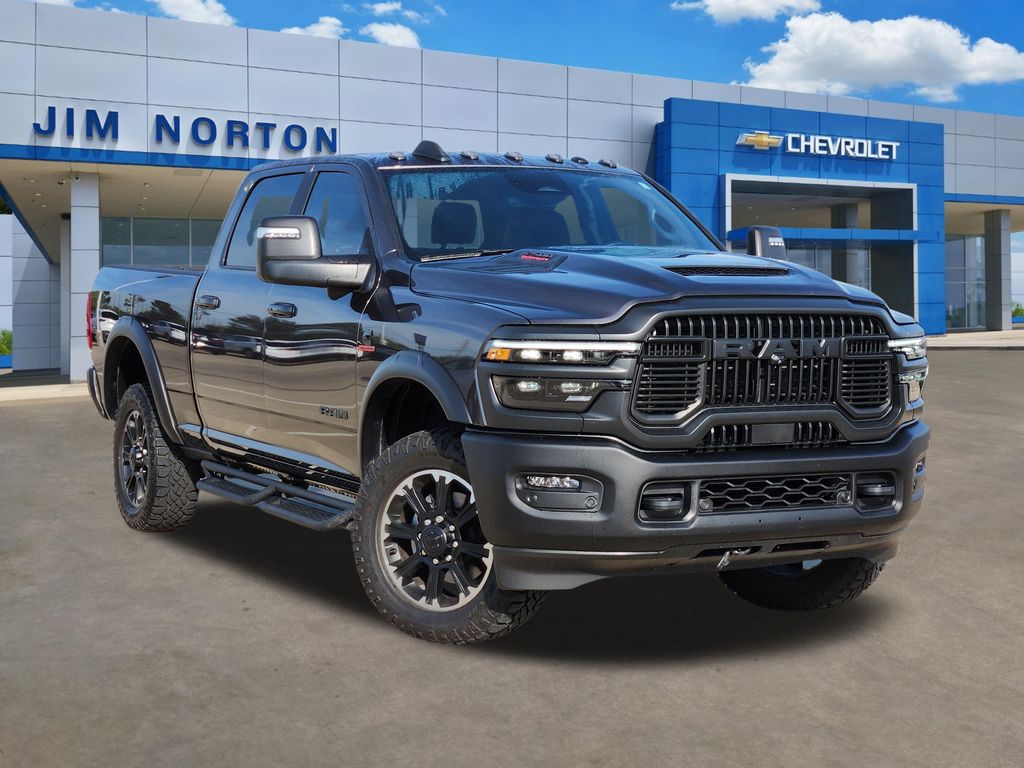 Gray (Granite Crystal Metallic Clearcoat) 2025 RAM 2500 Rebel Crew Cab 4WD Pickup Truck Four-Wheel Drive 8-Speed Automatic