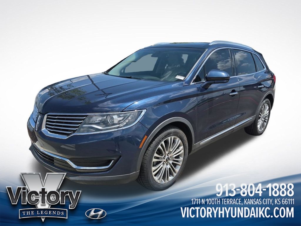 Sapphire Blue Metallic 2017 Lincoln MKX SUV / Crossover All-Wheel Drive 6-Speed Automatic