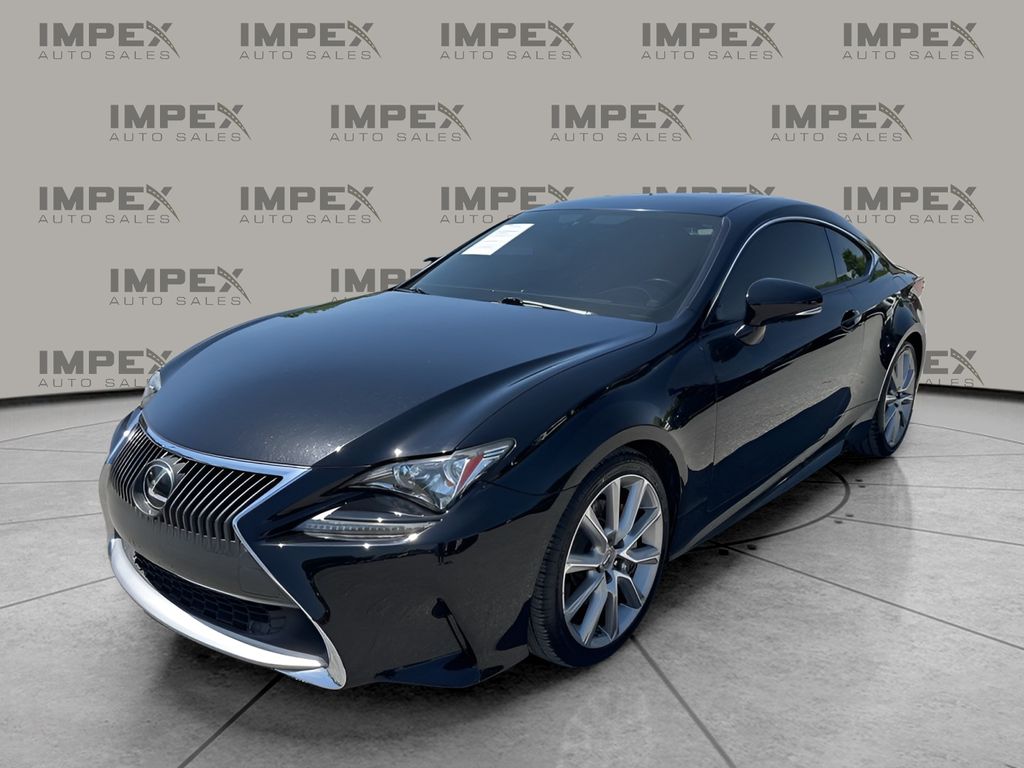 Black (Obsidian) 2015 Lexus RC 350 RWD Coupe Rear-Wheel Drive 8-Speed Automatic