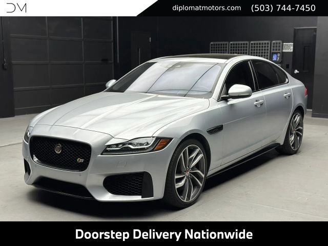 Silver 2018 Jaguar XF Sedan Rear-Wheel Drive 8-Speed Automatic