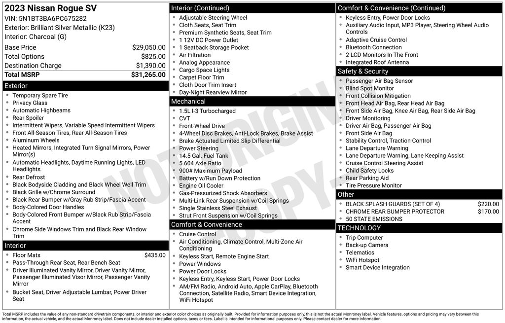 Used Car 2023 Nissan Rogue  Sv For Sale Under $25,000 In Austin, Texas