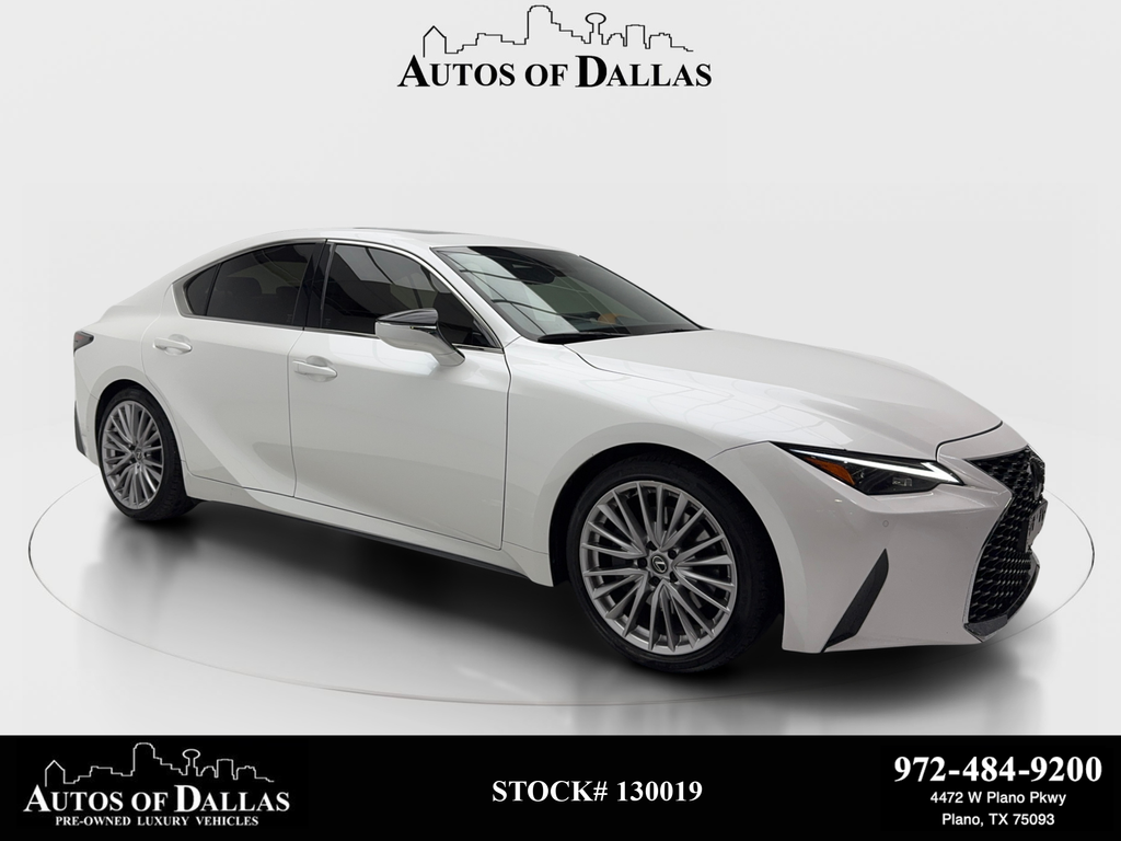 White Pearl 2024 Lexus IS 300 RWD Sedan Rear-Wheel Drive 8-Speed Automatic