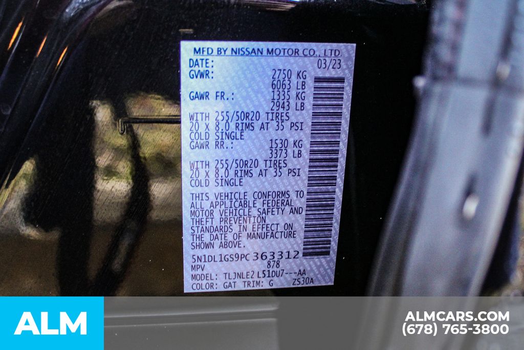 Used 2023 Black INFINITI Sensory image 45