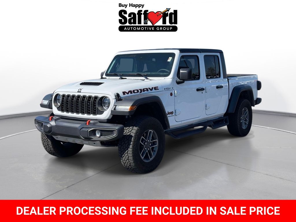 Bright White Clearcoat 2025 Jeep Gladiator Mojave Crew Cab 4WD Pickup Truck Four-Wheel Drive 8-Speed Automatic