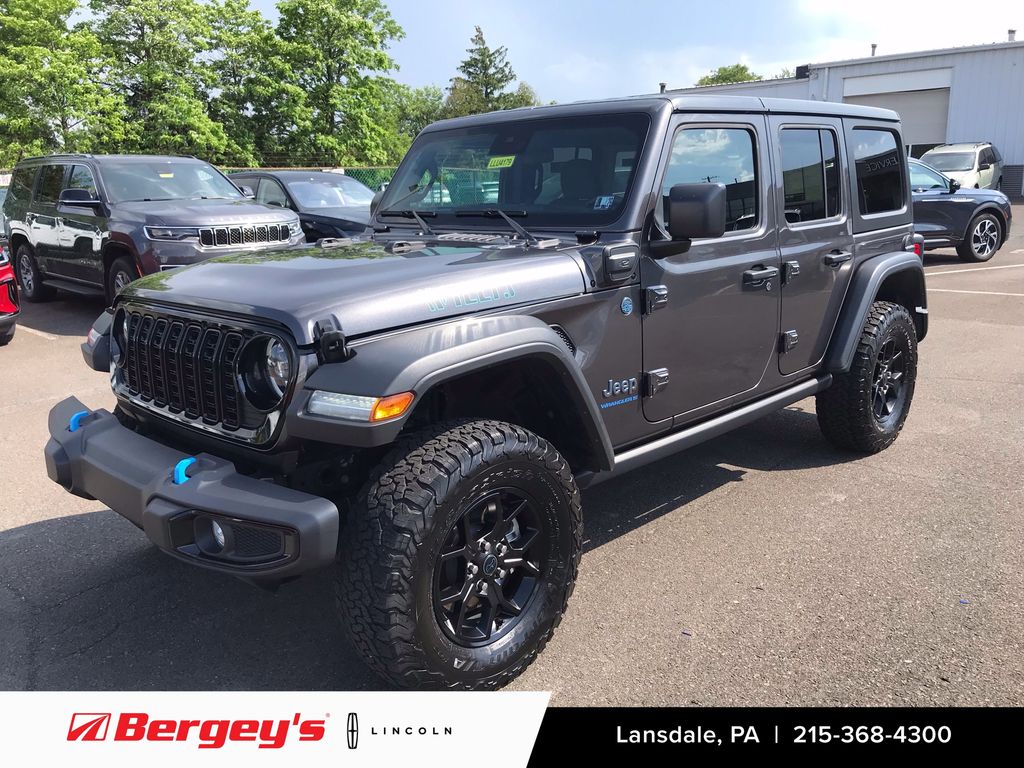 Gray (Granite Crystal Metallic Clearcoat) 2024 Jeep Wrangler 4xe SUV / Crossover Four-Wheel Drive 8-Speed Automatic