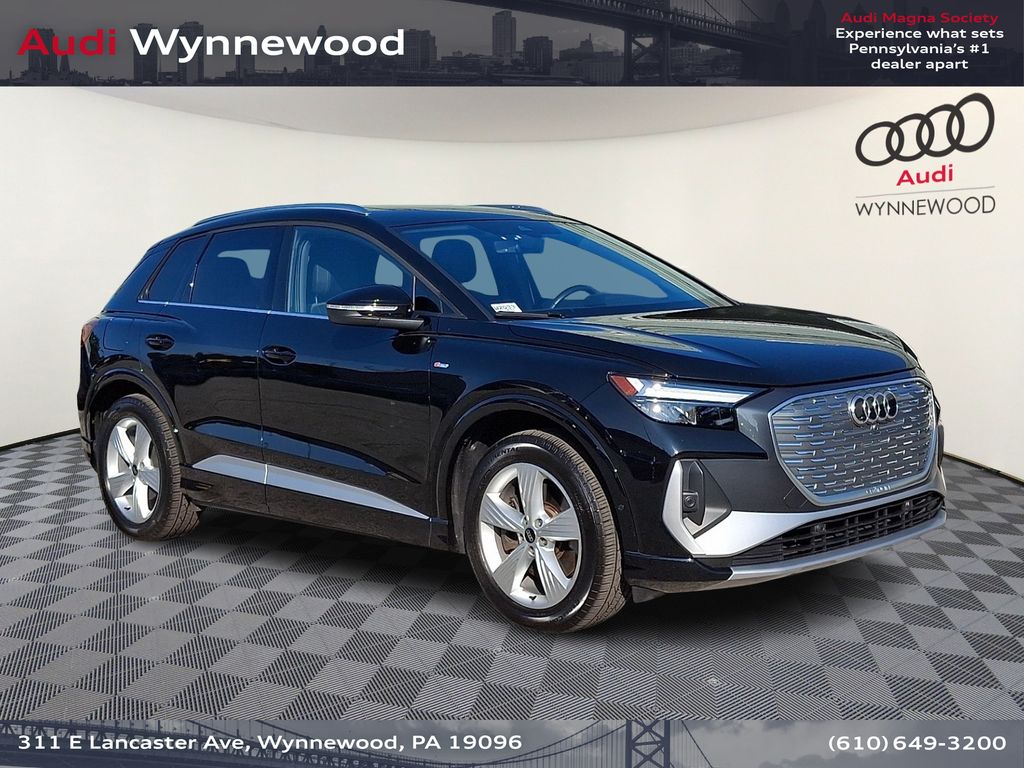 Black Metallic 2024 Audi Q4 e-tron SUV / Crossover All-Wheel Drive Automatic