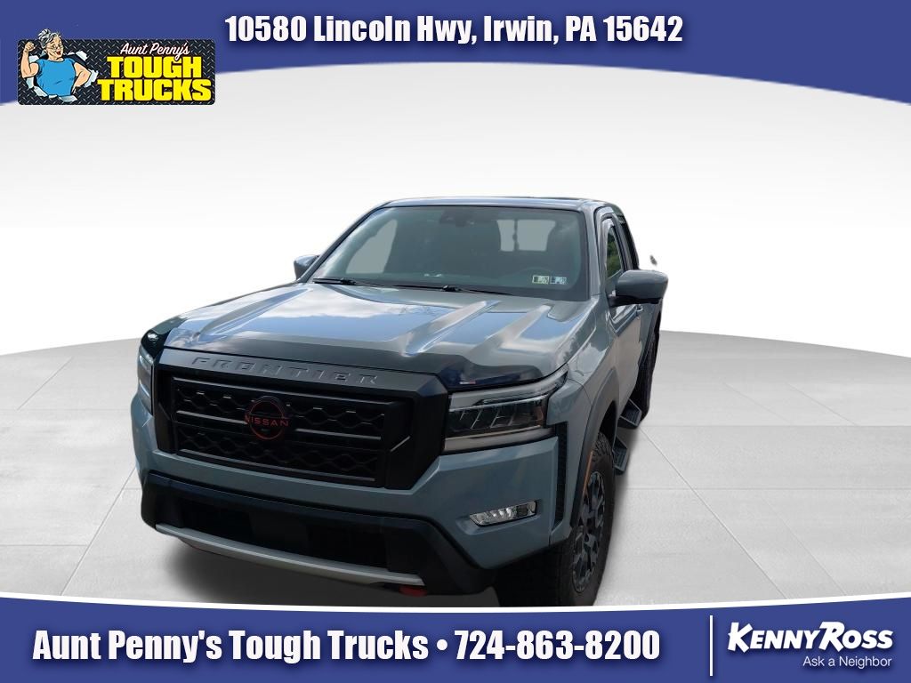 Boulder Gray Pearl 2023 Nissan Frontier Pickup Truck Four-Wheel Drive 9-Speed Automatic
