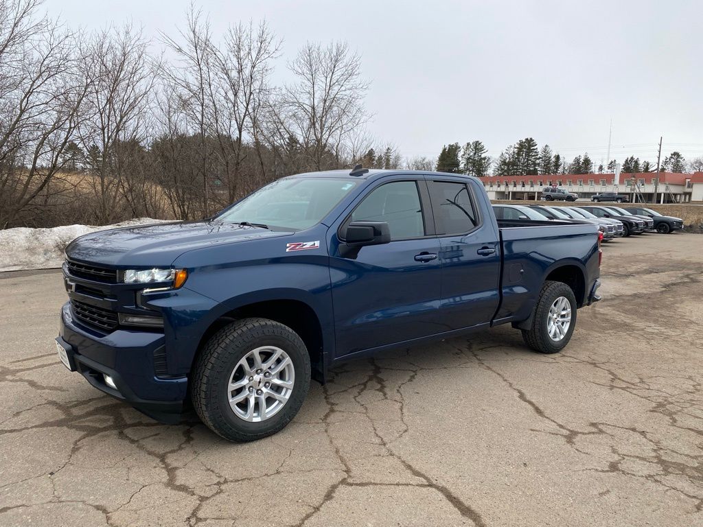 Northsky Blue Metallic 2019 Chevrolet Silverado 1500 RST Double Cab 4WD Pickup Truck Four-Wheel Drive 8-Speed Automatic