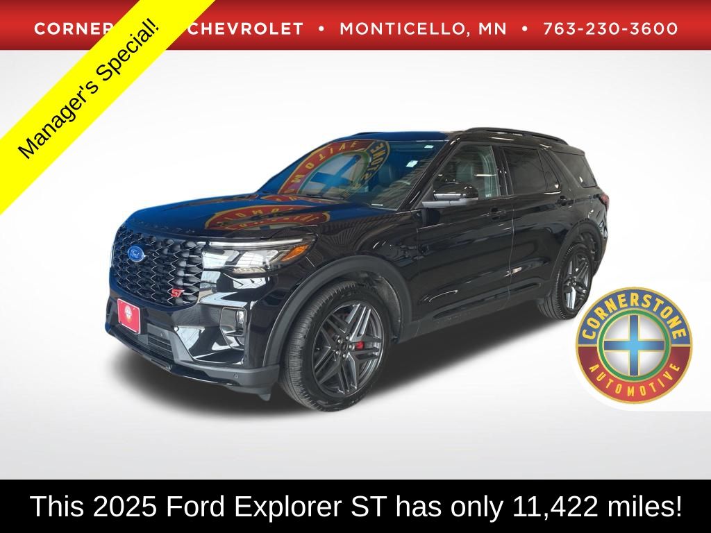 Black 2025 Ford Explorer SUV / Crossover All-Wheel Drive Automatic
