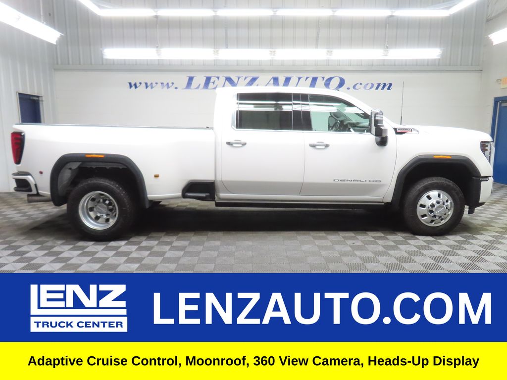 White Frost Tricoat 2024 GMC Sierra 3500HD Pickup Truck Four-Wheel Drive Automatic