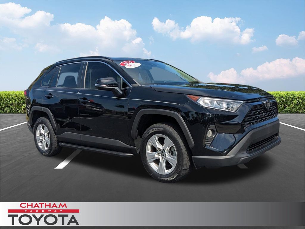 Midnight Black Metallic 2021 Toyota RAV4 SUV / Crossover Front-Wheel Drive 8-Speed Automatic