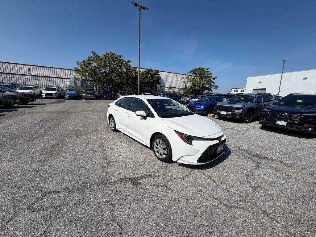 White 2024 Toyota Corolla Sedan Front-Wheel Drive Continuously Variable Transmission