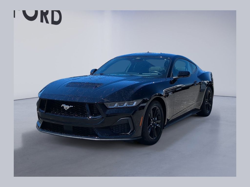 Shadow Black 2024 Ford Mustang Coupe Rear-Wheel Drive 6-Speed Manual