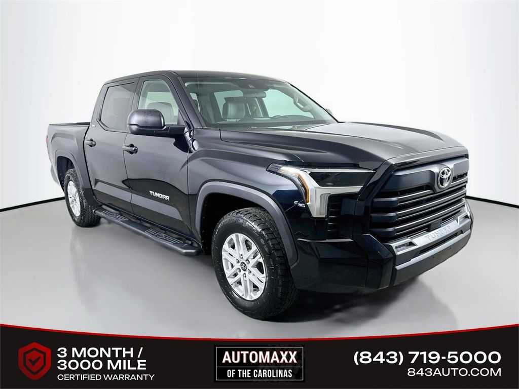 Midnight Black Metallic 2022 Toyota Tundra Pickup Truck 4X2 Automatic