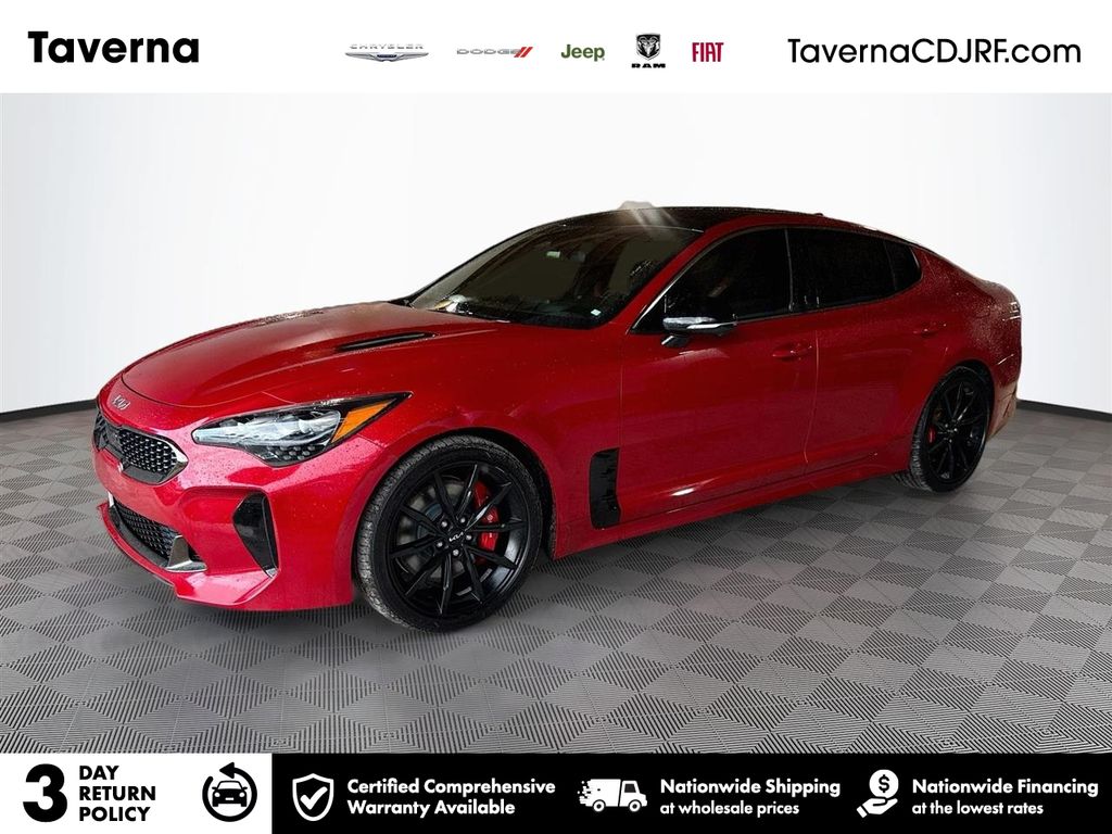 Red 2023 Kia Stinger Sedan Rear-Wheel Drive 8-Speed Automatic