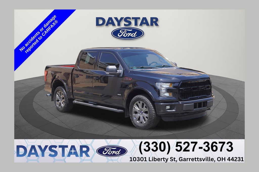 Shadow Black 2016 Ford F-150 Pickup Truck Four-Wheel Drive 6-Speed Automatic