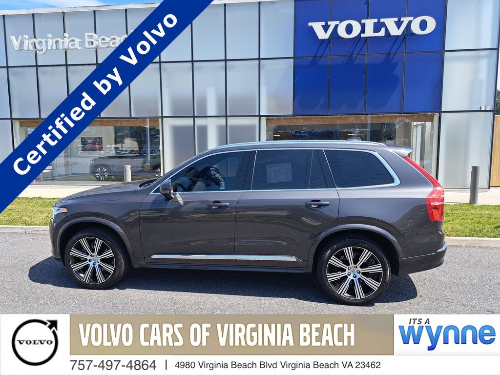 Gray 2024 Volvo XC90 B6 Ultimate Bright Theme 7-Passenger AWD SUV / Crossover All-Wheel Drive Automatic
