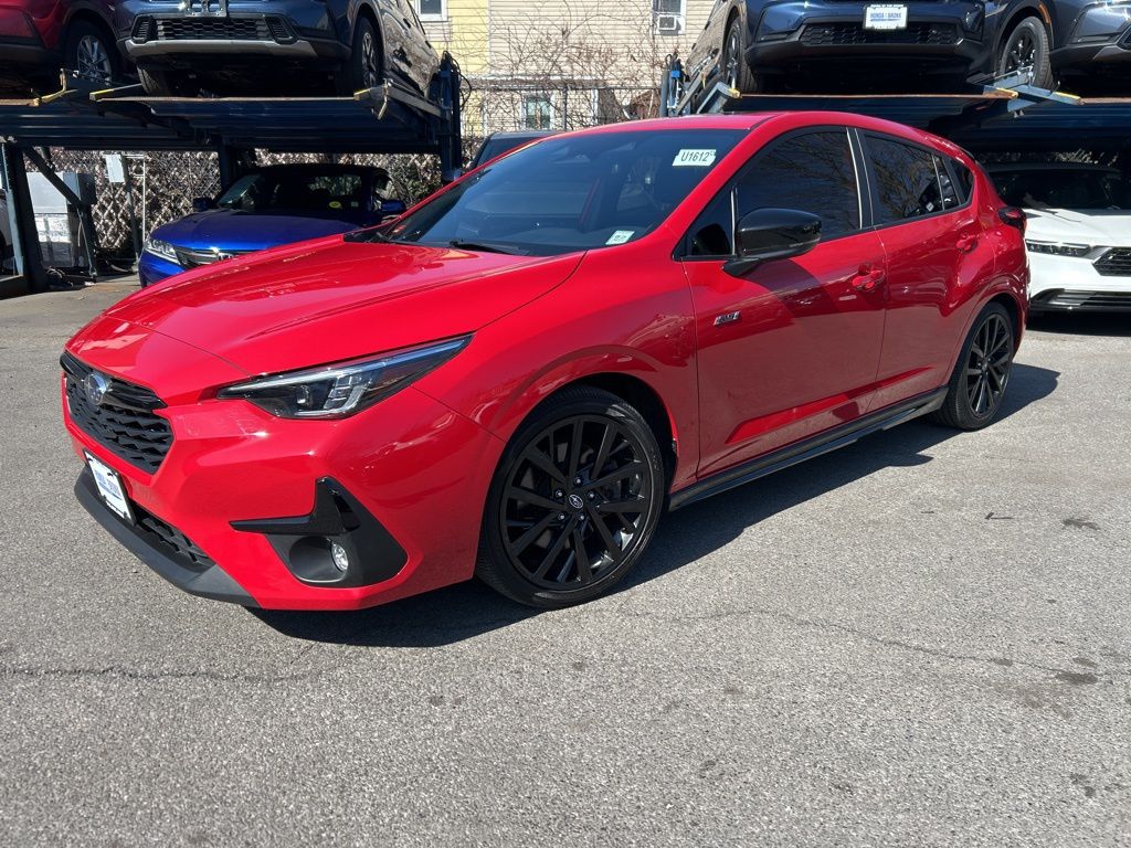 Pure Red 2024 Subaru Impreza RS AWD Wagon All-Wheel Drive Continuously Variable Transmission