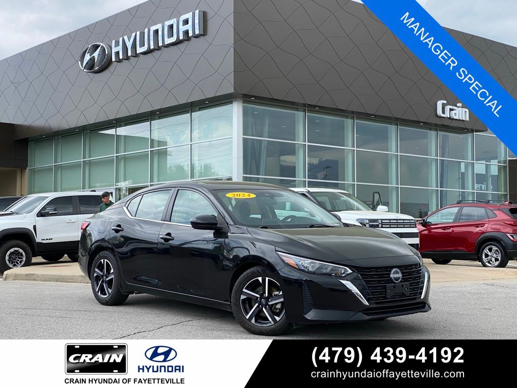 Super Black 2024 Nissan Sentra SV FWD Sedan Front-Wheel Drive Continuously Variable Transmission