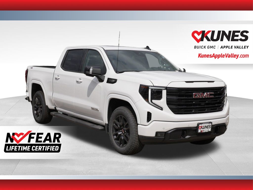 Summit White 2026 GMC Sierra 1500 Elevation Crew Cab 4WD Pickup Truck Four-Wheel Drive Automatic