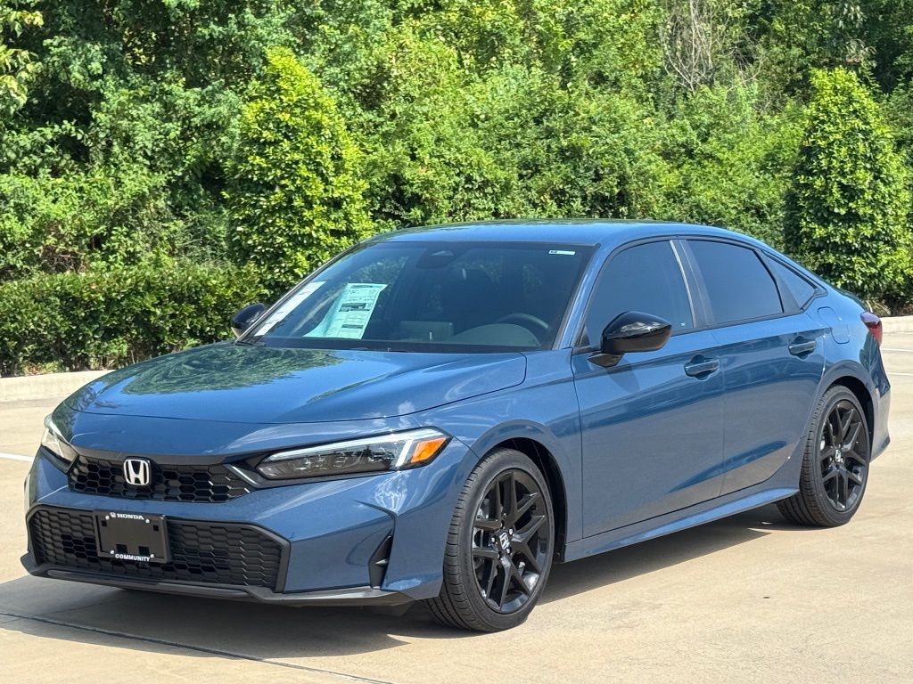 2026 Honda Civic Sport Blue at Bayway Cadillac of The Woodlands