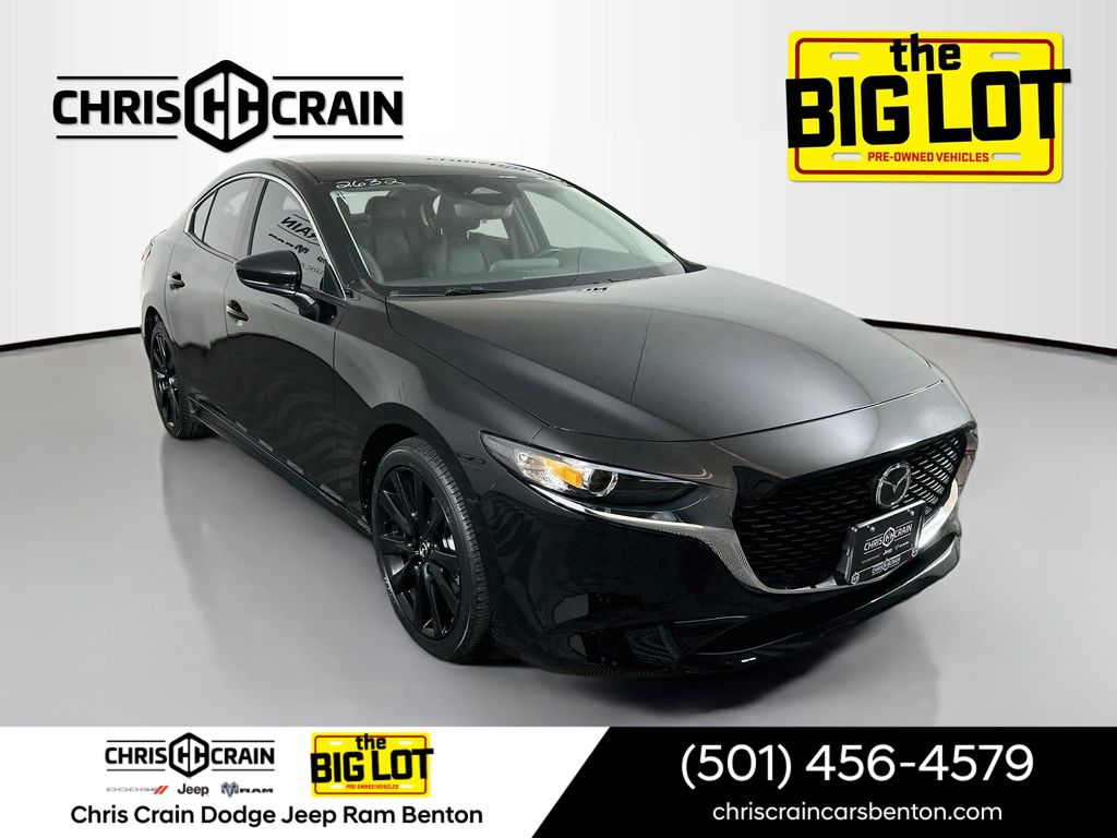 Jet Black Mica 2025 Mazda MAZDA3 Sedan Front-Wheel Drive 6-Speed Automatic