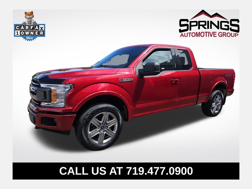 Red 2018 Ford F-150 Pickup Truck Four-Wheel Drive Automatic