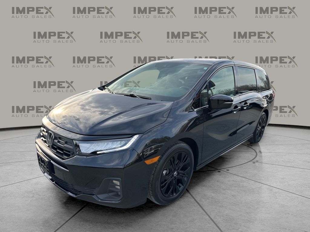 Black 2025 Honda Odyssey Minivan Front-Wheel Drive Automatic