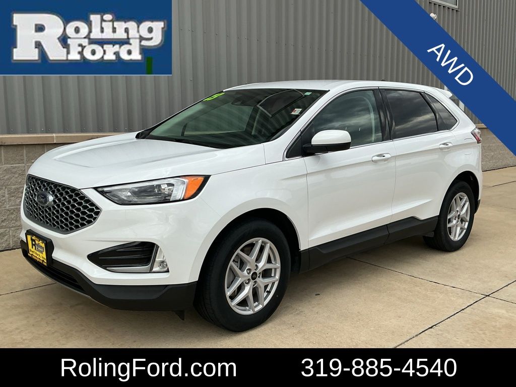 Oxford White 2023 Ford Edge SEL AWD SUV / Crossover All-Wheel Drive 8-Speed Automatic