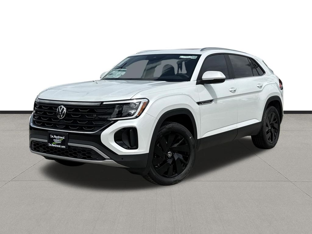 2026 Volkswagen Atlas Cross Sport 2.0T SE w/Technology White at DeMontrond Auto Country