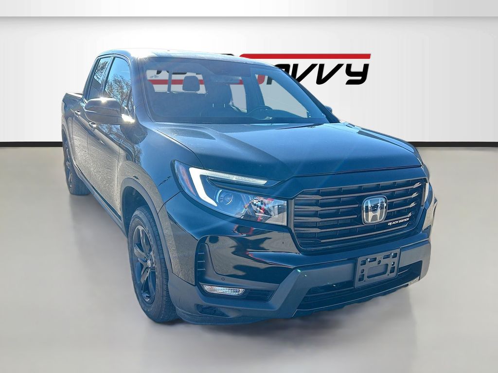Black 2021 Honda Ridgeline Pickup Truck All-Wheel Drive 9-Speed Automatic