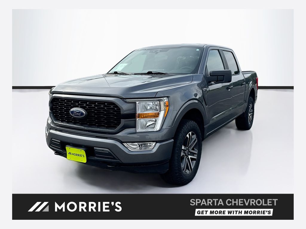 Gray Metallic 2021 Ford F-150 Pickup Truck Four-Wheel Drive Automatic