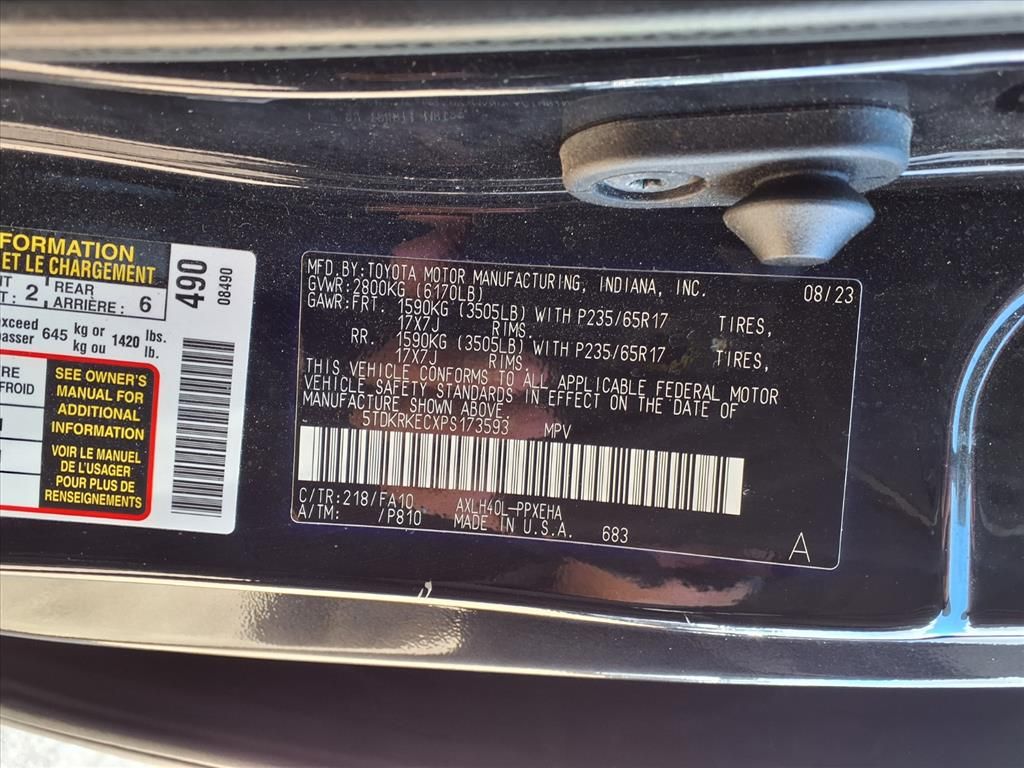 2023 Toyota Sienna LE Black at Monument Chevrolet