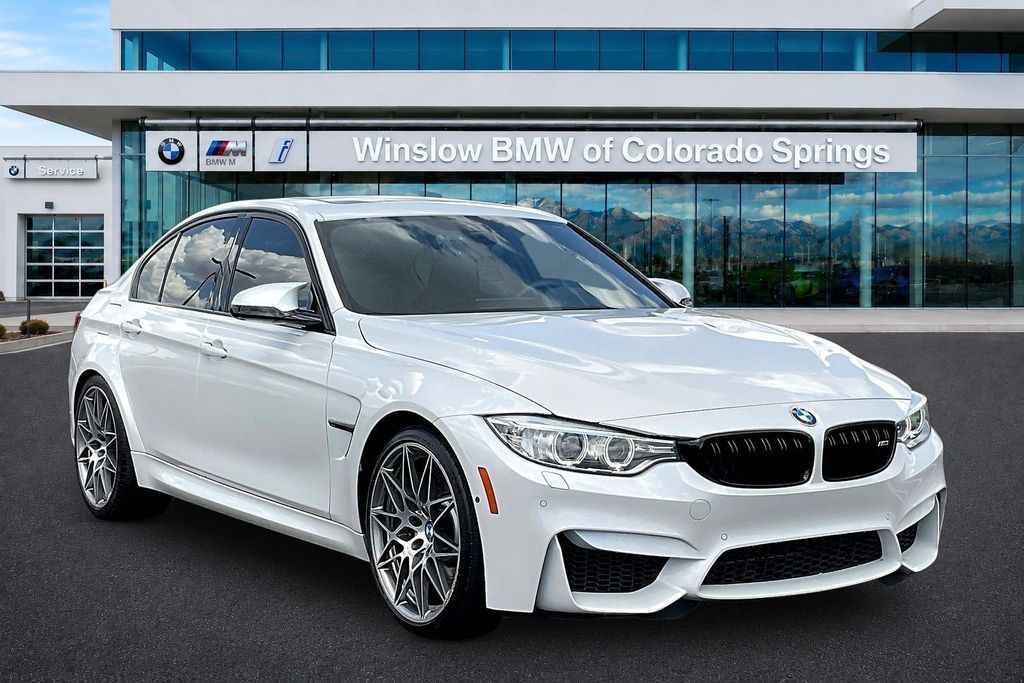 Mineral White Metallic 2017 BMW M3 Sedan Rear-Wheel Drive 7-Speed Dual Clutch