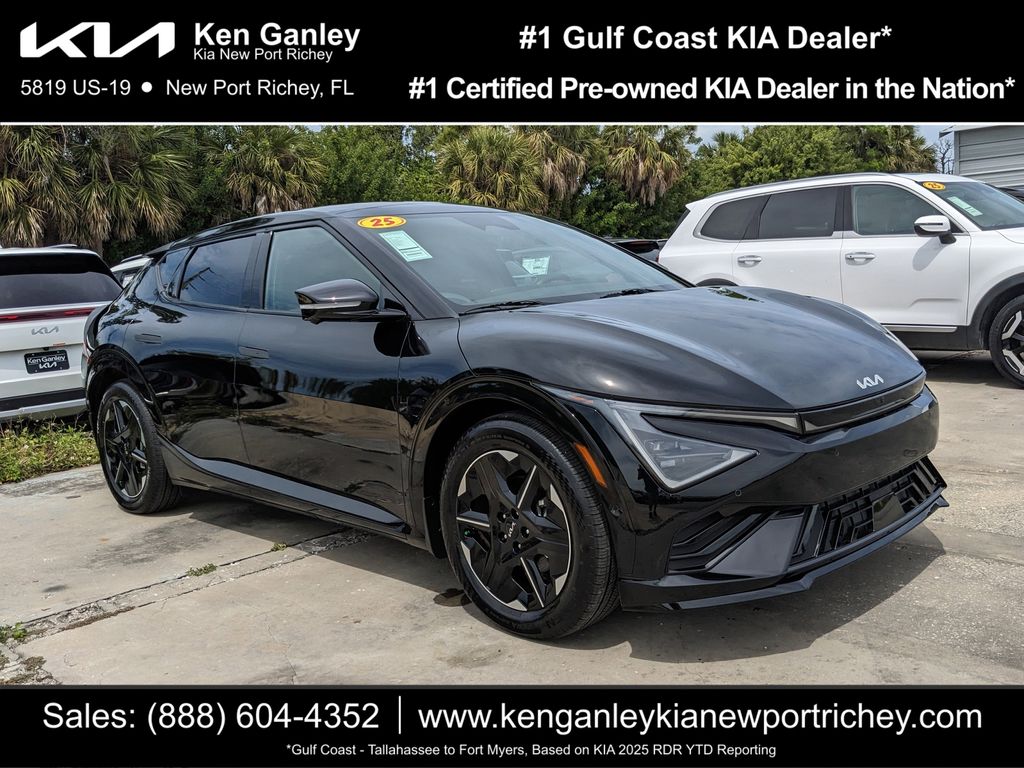 Ebony Black 2025 Kia EV6 GT-Line RWD SUV / Crossover Rear-Wheel Drive 1-Speed Automatic